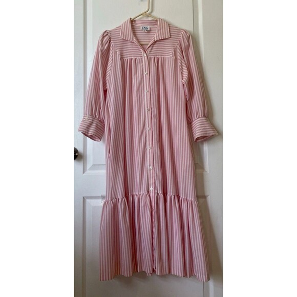 Chiha Dresses & Skirts - Vintage Chiha Midi Stripes Dress Size 6 With Side Pockets